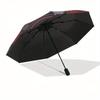 Day of the Dead Skull & Roses Circular Wall ArtUmbrella with Cute Design, Portable 3-Fold Compact Umbrella for Men & Women, Valentine's Day Mother's D