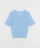 JBYRARA Linen Cable Short Sleeve Knit_Sky Blue
