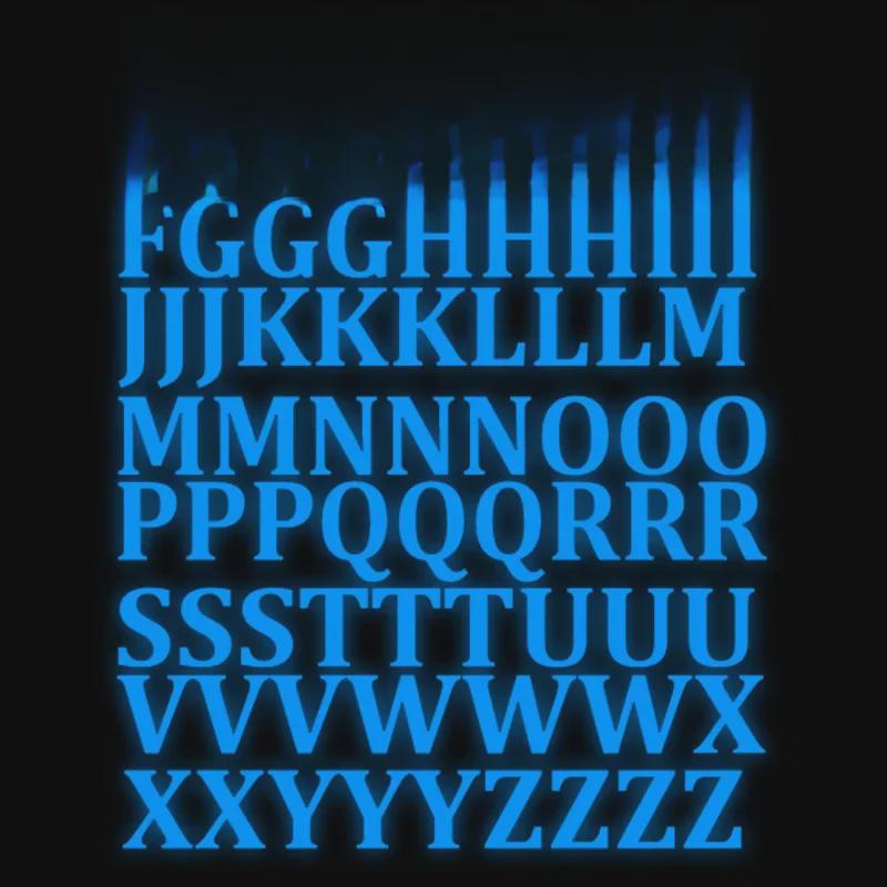 Fluoreszierende Leuchtende Wandaufkleber - 26 Englische Buchstaben zur Kinderzimmerdekoration