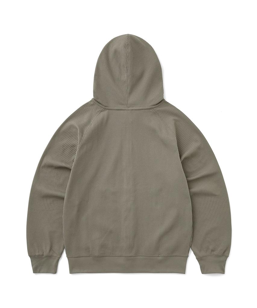 Sunlovetour Aero Waffle Zip Up Hoodie Taupe