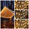 Flash Snowflake Light String Fairy Light Christmas Tree Lamp Stars String Lights Camping