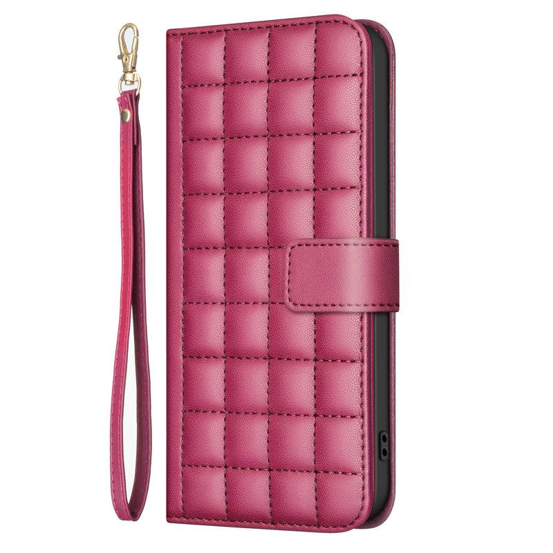 Checkered Leather Wallet Coque for Google Pixel 9 Pro XL 5G 2026 Case Magnetic Book Funda Pixel 9 Case Pixel9 ProXL Phone Cover