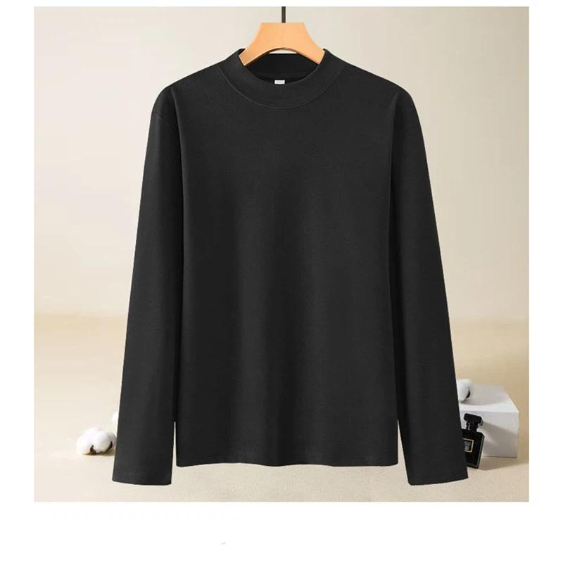 Unisex Autumn And Winter Warm Solid Color Long Sleeved Sweatshirt Base