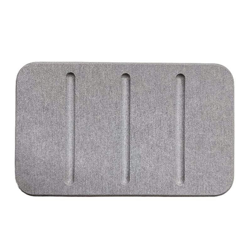 Diatom Mud Soap Dish Quick-Dry Pad Bathroom Countertop Soap Toiletries Absorbent Mat Rectangular Soap Holder Bathroom Supplies