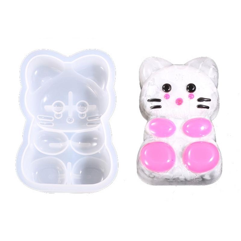 

Lightweight 22g Compact Silicone Cats Mold for Easy Placement Anywhere Ideal Space Saving Decors Crafting Mold 1