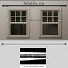 Universal Window Curtain Rod Set, 45inch - 147inch . Heavy-duty Extension Rod, Suitable for Large Windows. Spliced Design. Black, White, Gold, Silver.