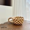 Retro Chessboard Ceramic Coffee Mug