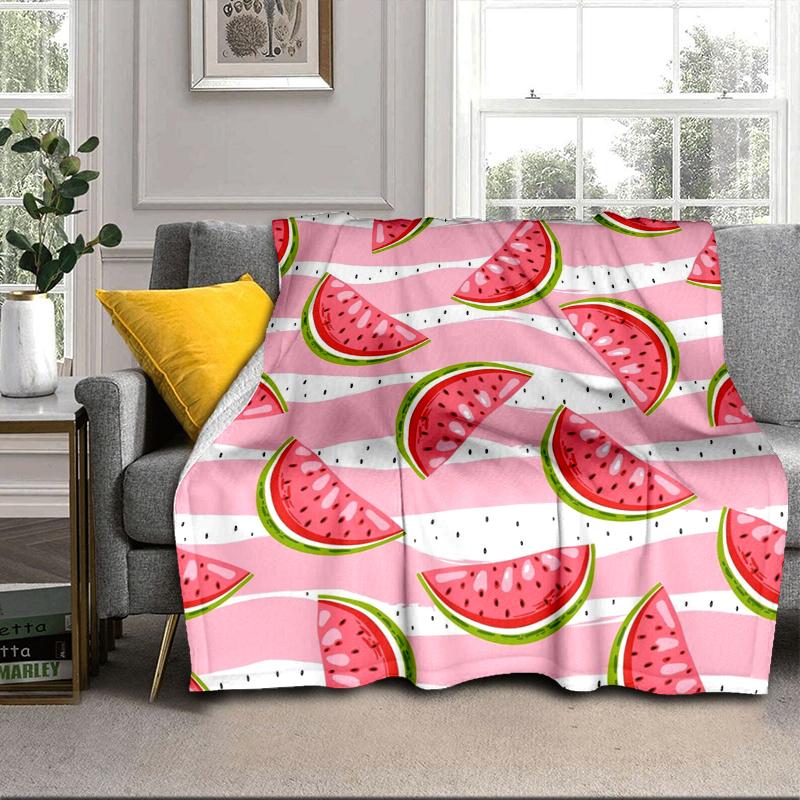 Watermelon Slice Pattern Blanket Flannel Blanket Throw Blanket Sofa Cover Blanket Soft Premium Blanket Picnic Blanket Tv Blanket Gifts