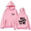 Talk Spooky To Me Halloween Spooky Hoodie Women and Man Printing Spring and Summer Halloween Party Casual Long Sleeve