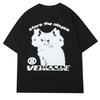 Oversized T Shirt Men Hip Hop T-Shirt Vintage 90s Streetwear Anime Harajuku Fashion Short Sleeve Top Gothic Clothes Casual Tees