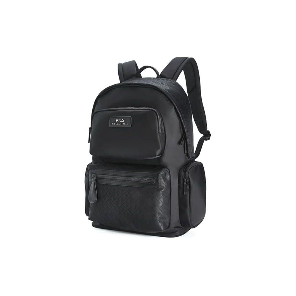 FILA Fashion Casual Multi-Pocket Fabric Mini Backpack Men backpacks Black F13M428103FBK