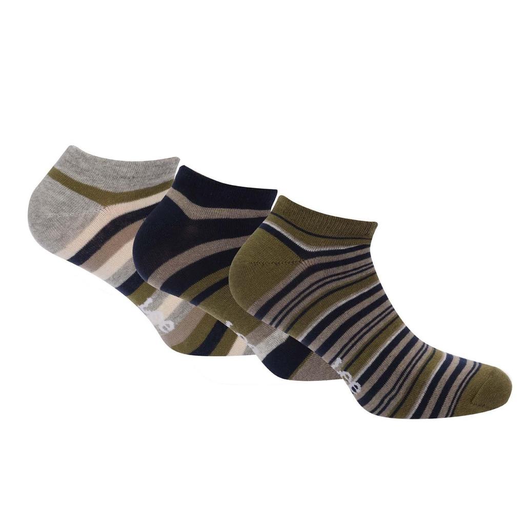 Lee Unisex Adult Contrast Striped Liner Socks (Pack of 3)