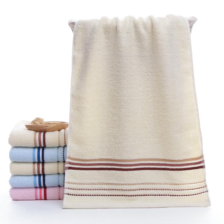 1 PC Cotton Towel Soft Absorbent Thickened Household Polyester Cotton Face Towel Cotton Towel Comfortable Textile Towels for The Home