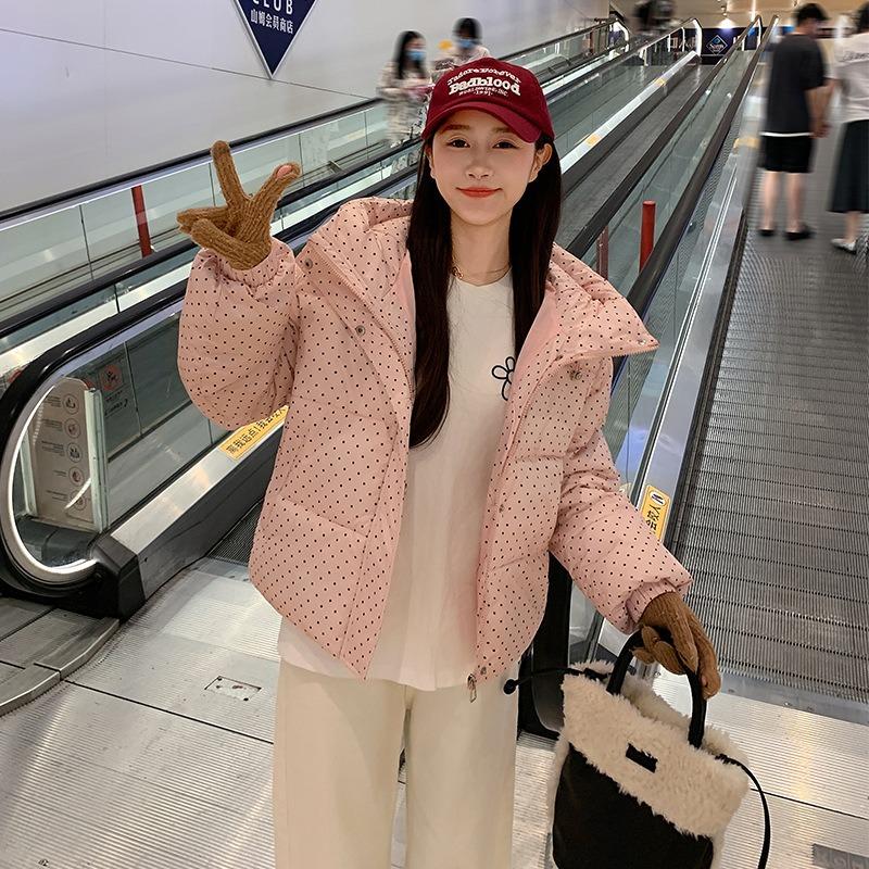 New autumn and winter short cotton clothes women's loose fashion stand-up collar thickened warm women's cotton-padded clothes jacket tide