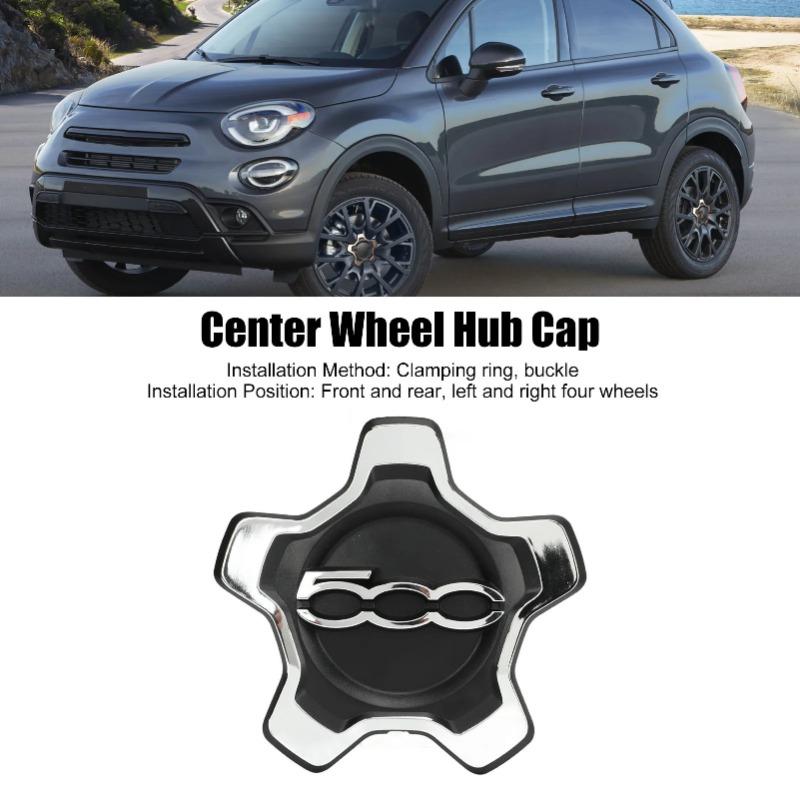 Car Center Wheel Hub Cap Cover Plastic 735668196 Strong Sealing Rust Proof Replacement For  500X 334 2014 to 2023