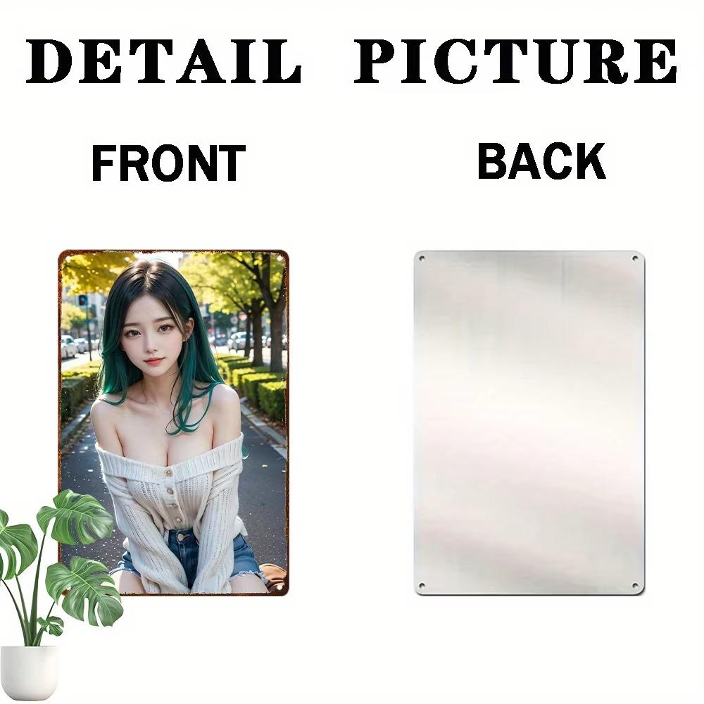 Metal Wall Art Anime 8x12 Inch Vintage Retro Poster Decor Home Garage Cafe