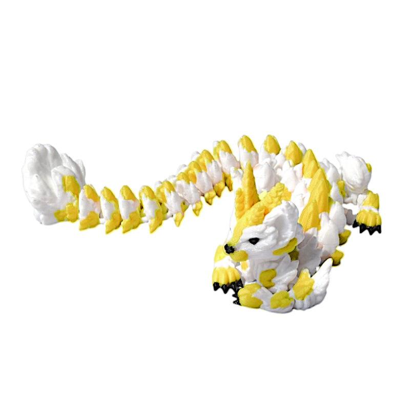 3D Printing Cat Dragon Full Articulated Toys Simulation Chinese Dragon Joint Movable Model Home Desktop Decoration Toy