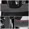 Hand-stitched Black Suede Anti-slip Breathable Car Steering Wheel Cover For Honda Civic 11 XI - Auto Interior