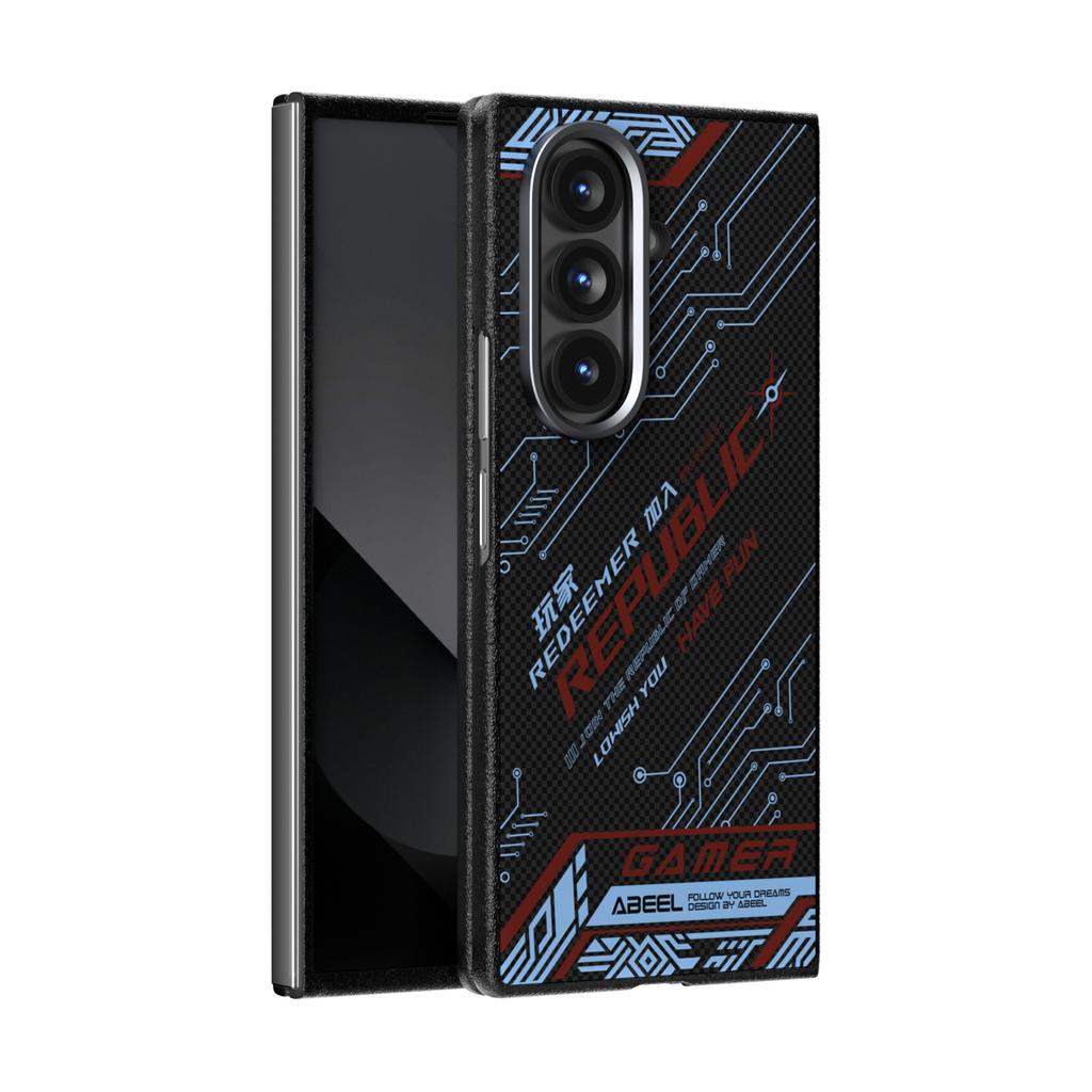 Für Samsung Galaxy Z Fold 7 Hülle Harte Business Carbonfaser Metall Linse Magnetische Schutzhülle Für Galaxy Z Fold7 Schale