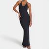 European and American cross-border women's clothing 2026 spring hot-selling new sexy temperament neck halter slim dress long dress women