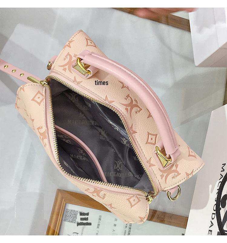 Módní embosovaná ruční Boston taška pro ženy 2025 – Jednoramenná Crossbody