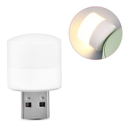 USB Nachtlicht Mini LED Nachtlicht USB Stecker Lampe Powerbank Laden USB Buchlichter Klein Rund Lesen