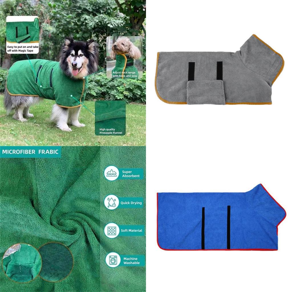 Weicher Faserhundebademantel Ideal für kleine und große Hunde Großhandel Haustierhandtuch