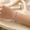 Hengshi Women's Geometric Hexagram Stainless Steel Bracelet - Trendy Simple Gold Star Design