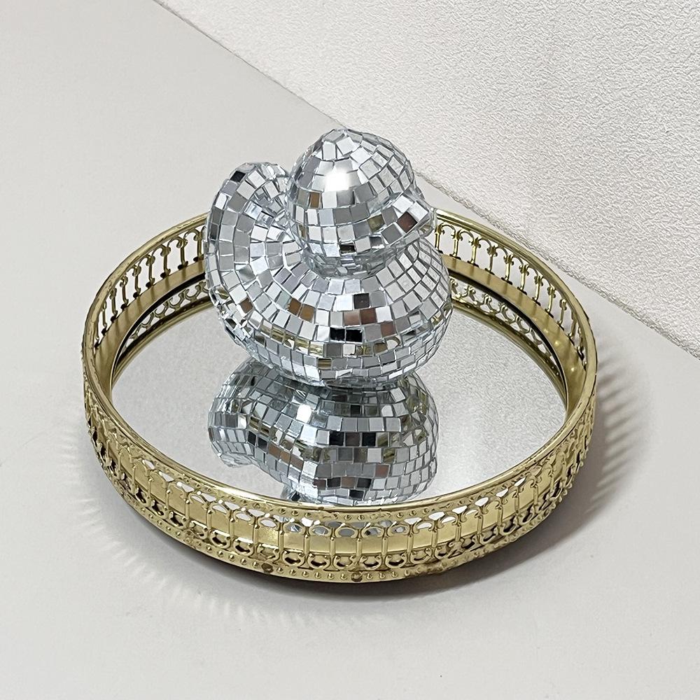Kreatives Disco-Ente Spiegelglas-Ornament für Heimdekoration