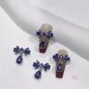 Princess Rhinestone Bow Nail Art Stickers - Colorful Crystal Pendant Accessories