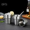 201 Stainless Steel Cup Stackable Drinking Mug Double Wall Vacuum Insulated Coffee Cup Reusable Drinkware for Home Camping Outdoor Activities