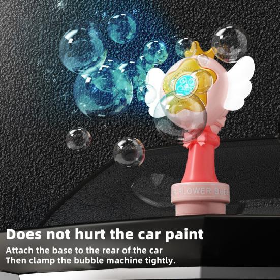 

Sunflower Car Bubble Machine Rechargeable Automatic Bubble Blower Remote-controlled Bubble Maker with LED Lights for Weddings Parties синій