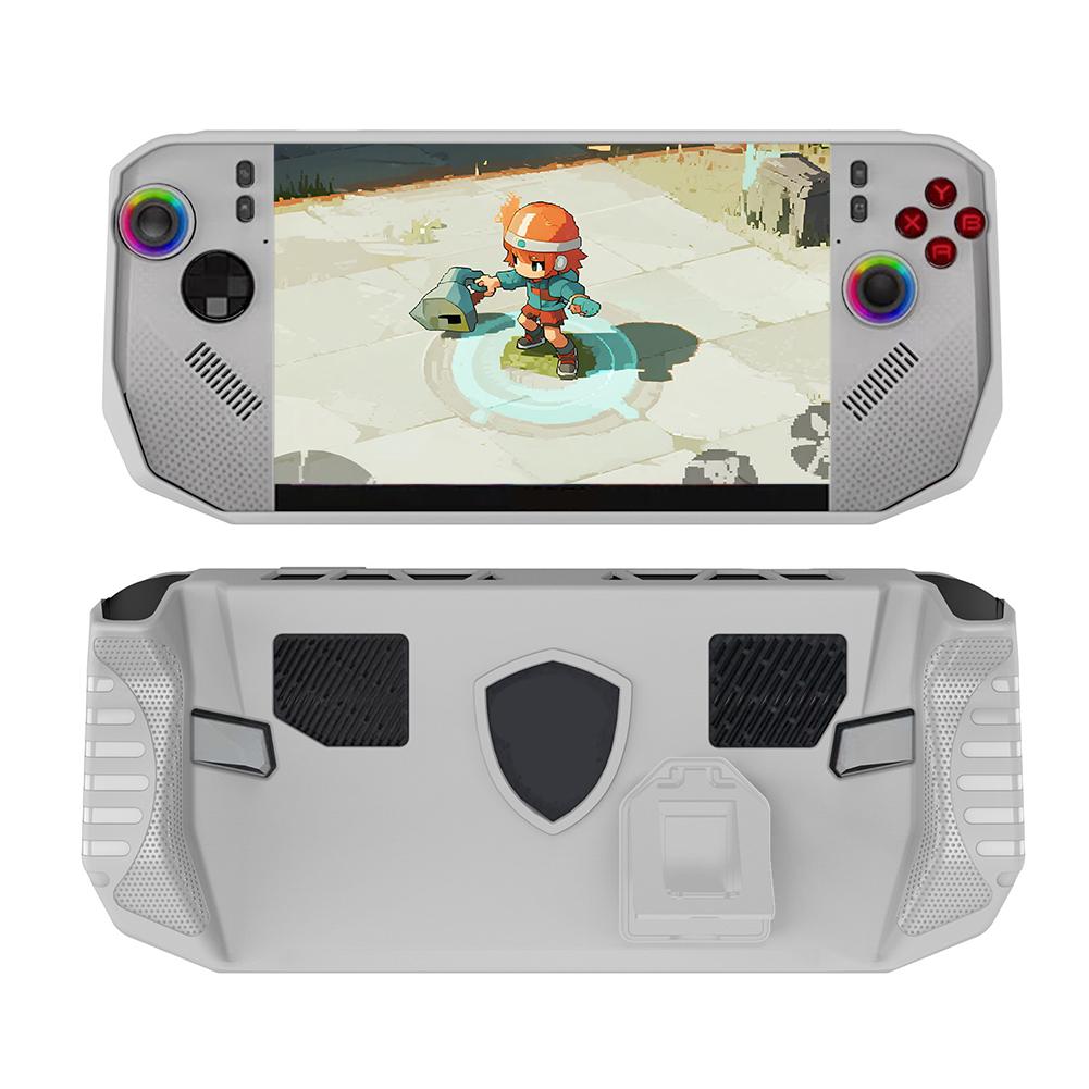 TPU Case Fit For MSI CLAW 8 Ryzen Edition 2025 Protective Cover With Bracket Shockproof Back Cover Anti-Scratch Game Accessories