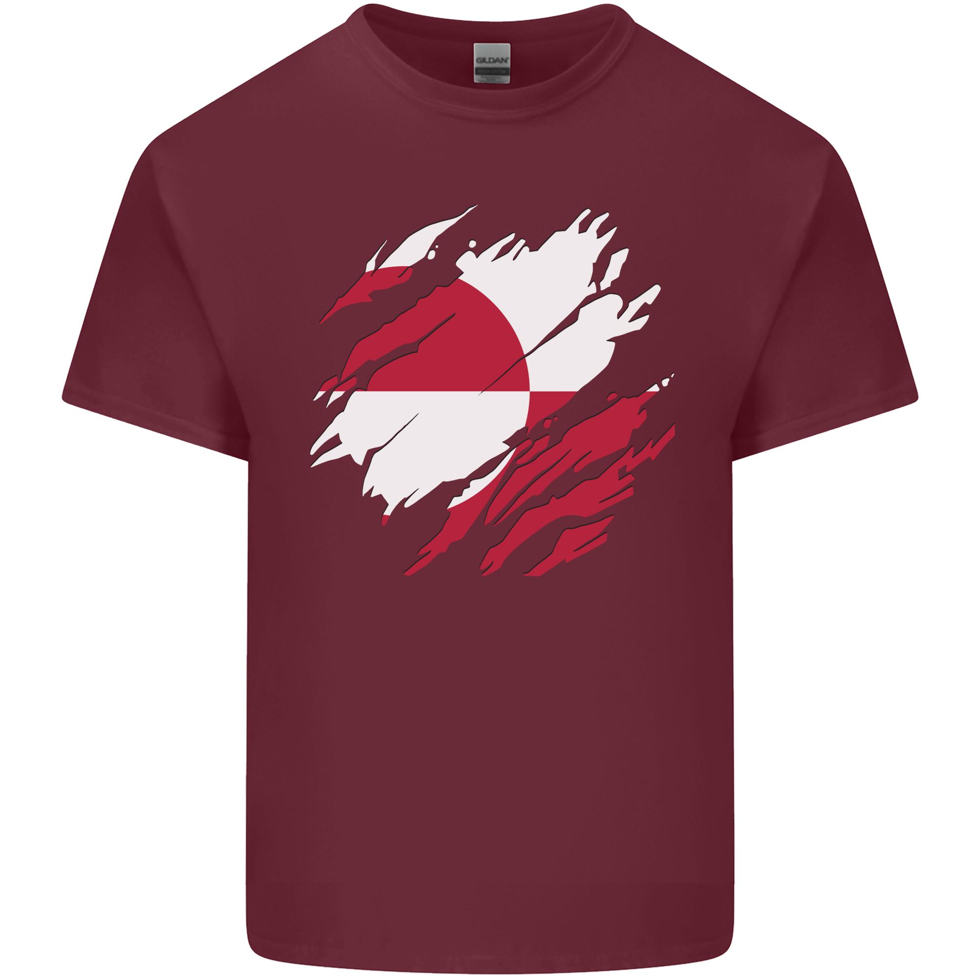Torn Flag Greenland Unisexs Light Cotton TShirt S
