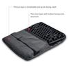Foldable Passenger Motorcycle Seat Cushion,High Elasticity Gel 3D Honeycomb Comfortable Breathable Shock Absorption for Long Ride Seat Cover