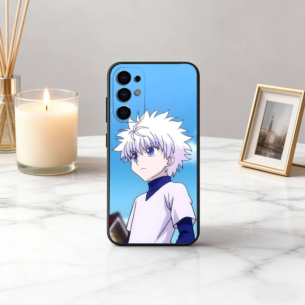 H-Hunter K-Killua Z-Zoldyck Hunter-KZ Phone Case Black Silicone Soft For Samsung S25,S24,S21,S22,S23,S30,Ultra,S20,Plus,Fe,Lite