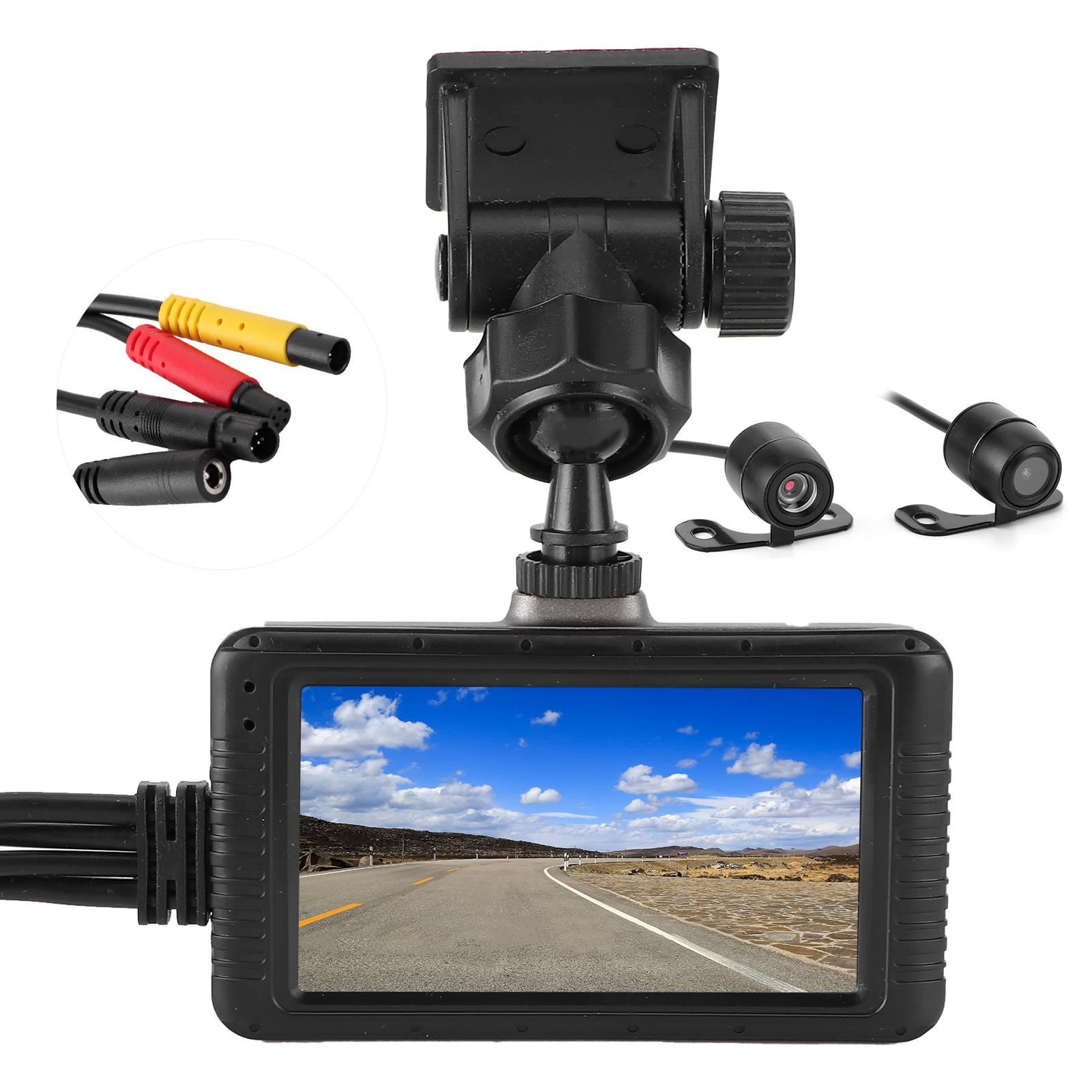 

1080P Мотоциклетный видеорегистратор Передняя Задняя Двойная Линза Видеокамера Видеорегистратор Встроенный G-сенсор Циклическая Запись