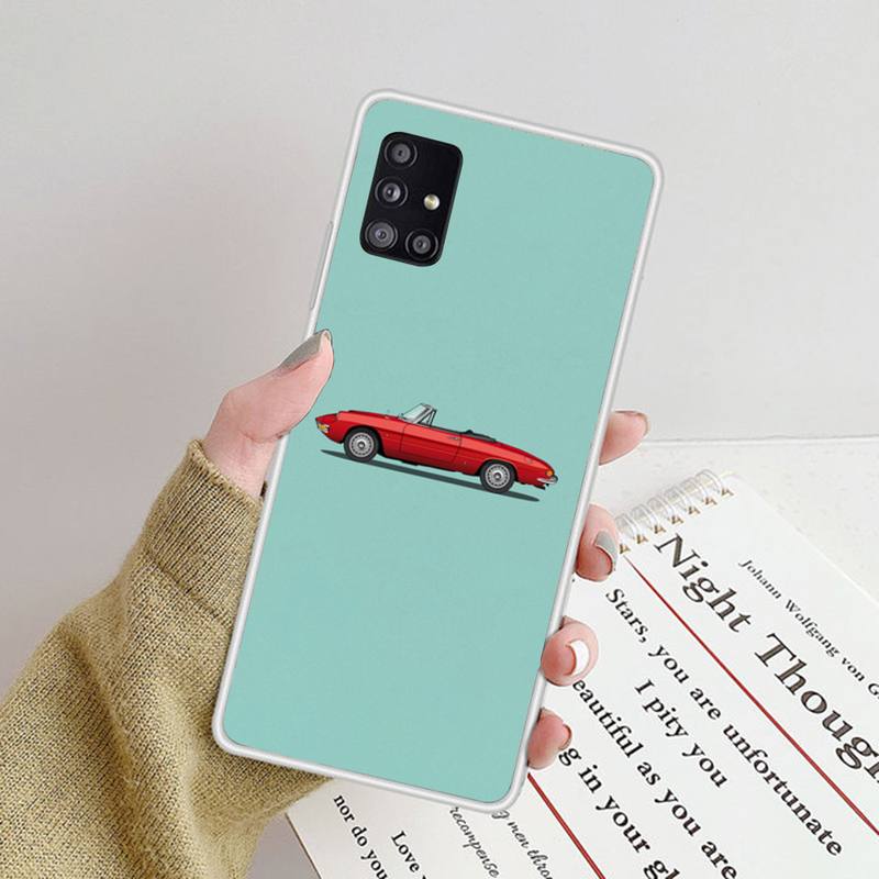 Cars And Films Phone Case For Samsung Galaxy S9 S10 Plus S10E S20FE A71 A51 A21S Clear Silicone Transparent Phone Cover