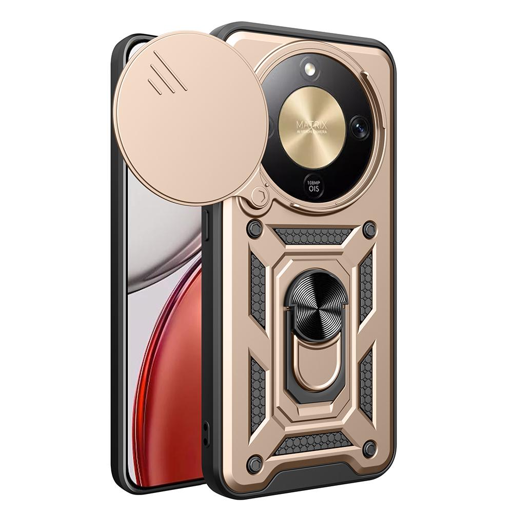 

Держатель брони Чехол для Honor X9D 5G Чехол для Honor X70 5G Крышка Защита камеры-слайдера Кольцо-подставка Противоударная задняя крышка for Honor X9d 5G золотой