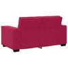 2 Seater Sofa Burgundy Red 160 x 78 x 84 cm Velvet