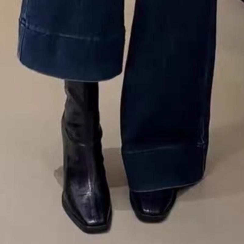 High Heels Women Ankle Boots Goth Fashion Chunky Heeled Shoes Winter Pumps  Winter Gladiator Woman Chelsea Short Botas Mujer