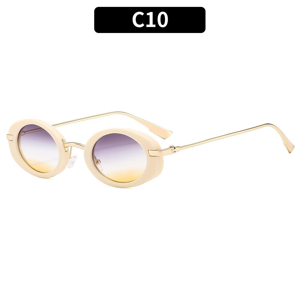 

Rimless Sunglasses Women Luxury Brand Metal Frame Black Small Oval Sun Glasses Unsiex Elegant Shades UV400 Other