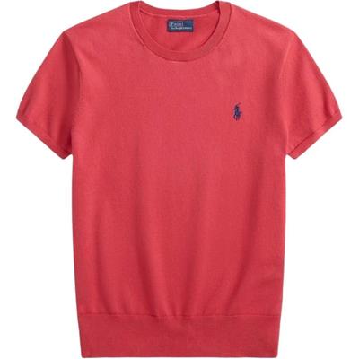 Polo SS26 Pony Embroidered Cotton Blend Crew Neck Short Sleeve Knit Top Standard Fit Women Tops WMPOSWENC021555-600