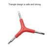 Y Shape Bike Hex Wrench 3 Way Triangular Hex Key 4/5/6mm Inner Hexagonal Outer Torque Spanner Wrench for Bike Repairs