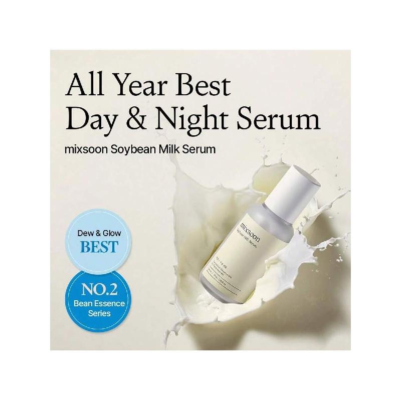 Mixsoon Soybean Milk Serum - Bean Essence No.2 Nourishing Serum, Korean Skincare For Glass Skin - (50ml)