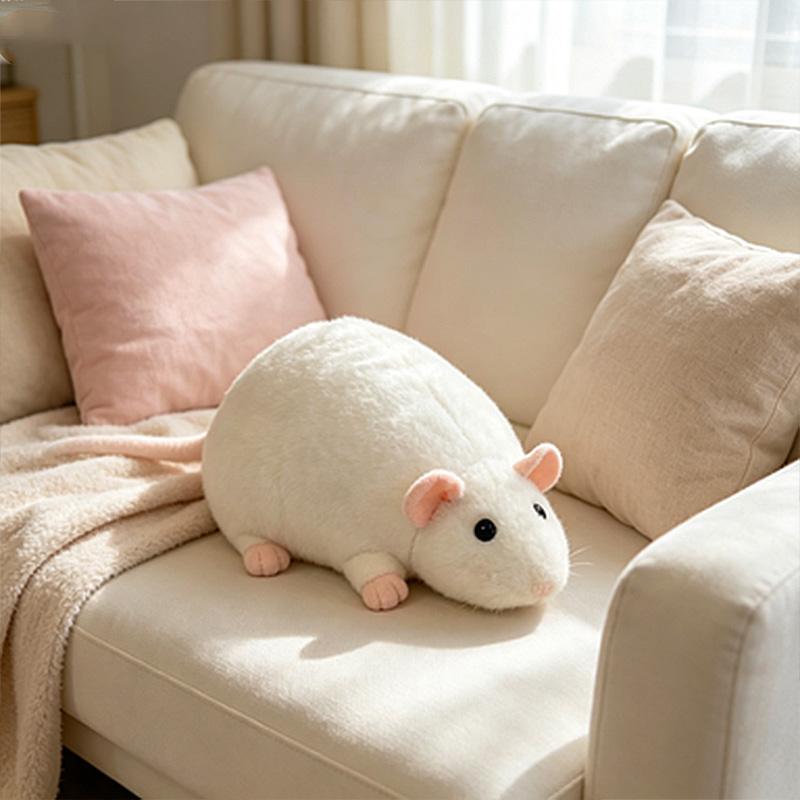 Poupée Souris 35/50cm Dessin Animé Fleur Surdimensionnée Branche Rat Poupée Peluche Douce Figurine Animale Cadeau Enfant Anniversaire Jouet Chat Animal de Compagnie Cadeau Festival