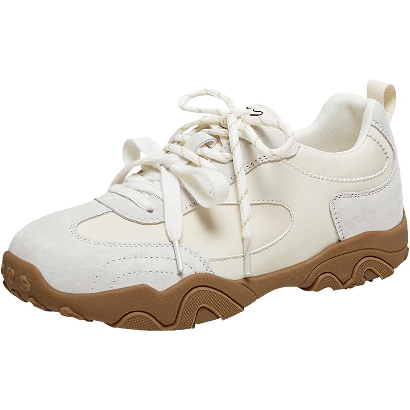 Bestune Women s Retro Lace-Up Casual Shoes 38