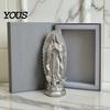 Decorative Holy Figures for Desk Our Lady of Guadalupe Mexico Sculpture Statue, Resin Virgin Mary Figurine, Baptism Souvenirs Religious
