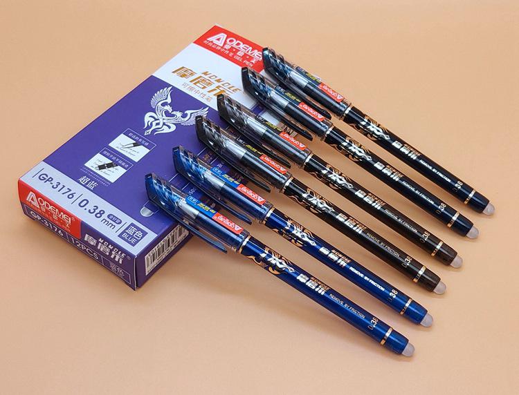 Aodemei Erasable Gel Pen, 0.38mm Needle Tip, for Office, Business & Student Use.