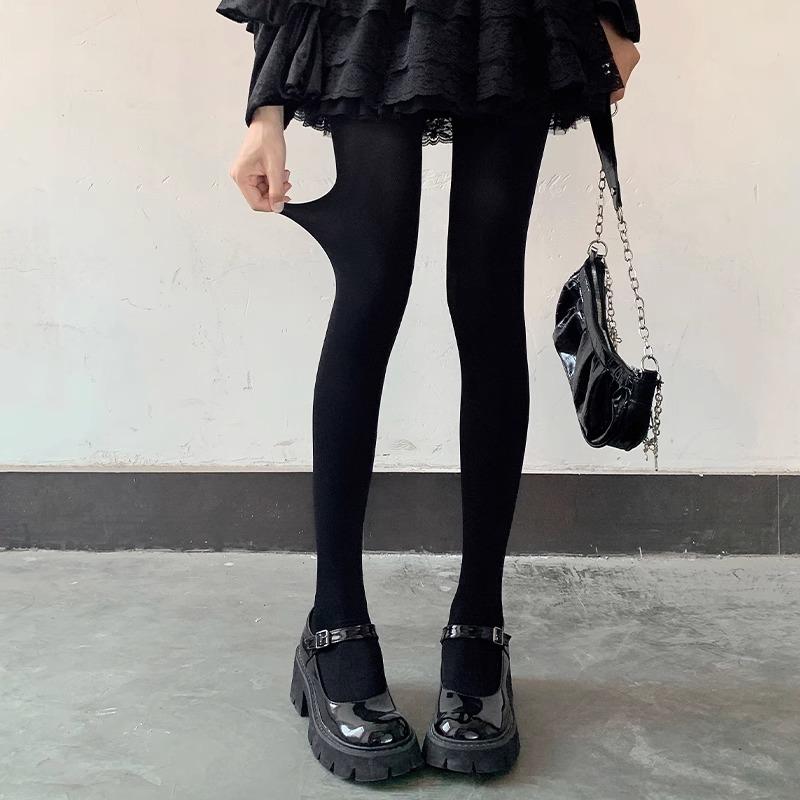 Białe jedwabne rajstopy damskie – seksowne, wyszczuplające długie skarpetki na wiosnę, jesień i zimę